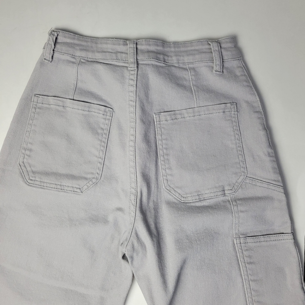 Signature 8 | Womens Wide Leg Crop Denim Pants - Picture 3 of 12